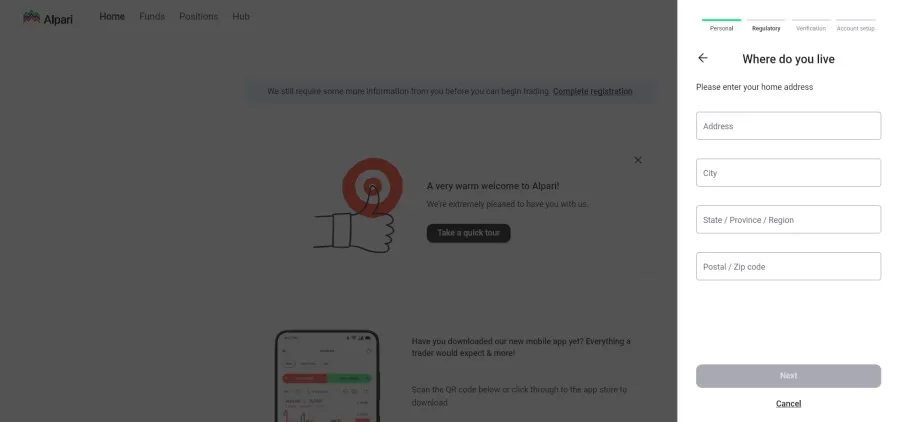 ثبت نام و احراز هویت در بروکر آلپاری مرحله هفتم